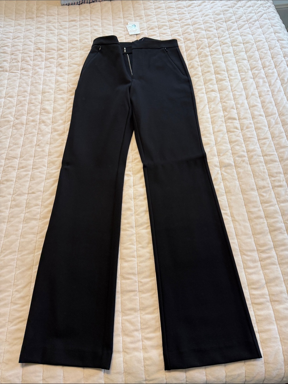 Good American Black High-Waist Wide-Leg Pants